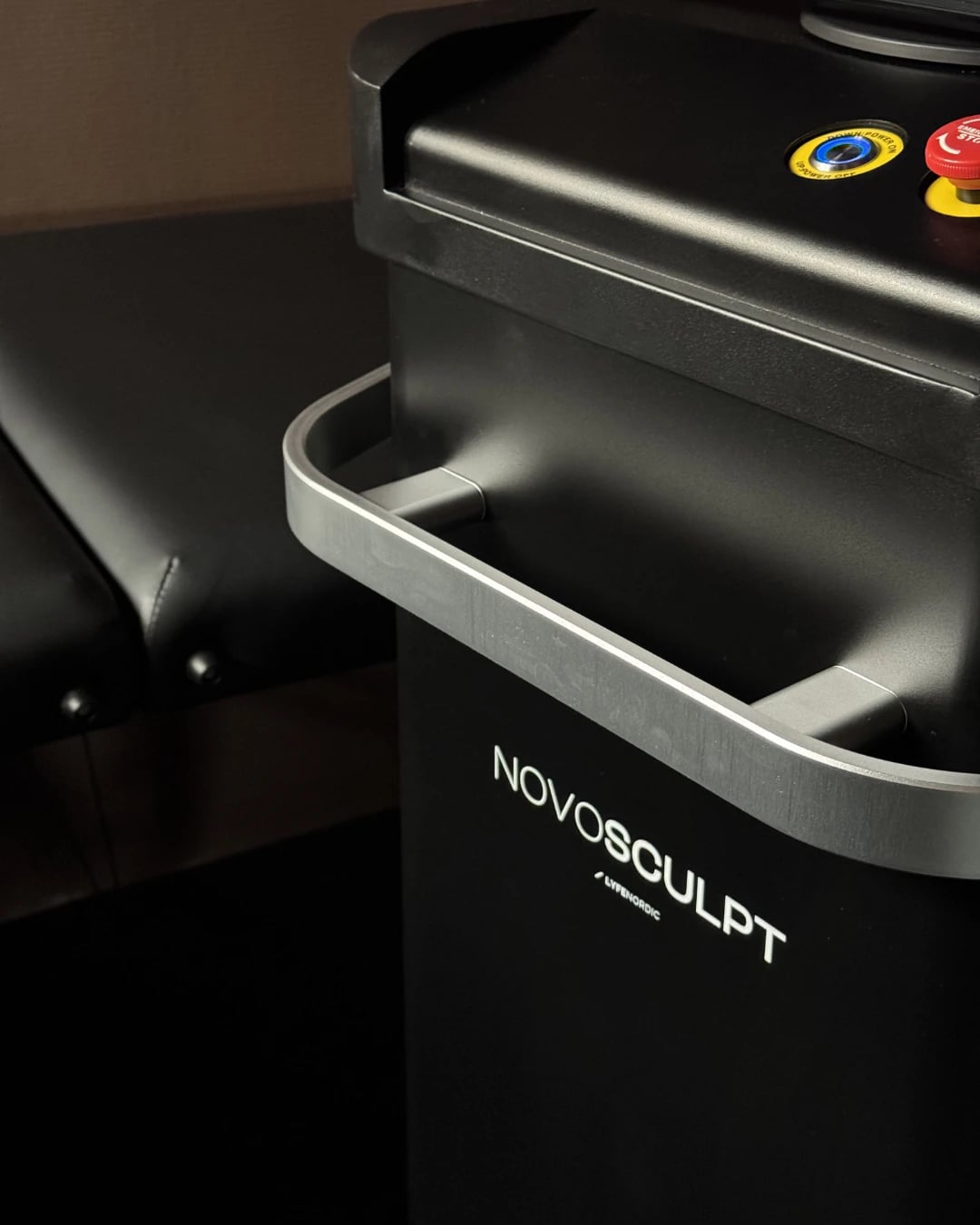 Detail of NovoSculpt – Noir Glow Skin