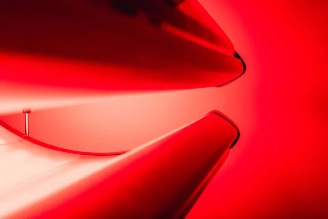 Detail of Red Light Pod at Squeeze